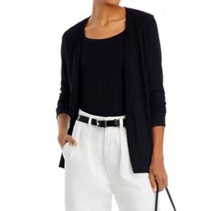 Majestic Filatures Open Front Cardigan Black Size M